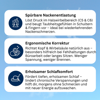 Nacken­kissen – spürbare Entlastung in nur 5 Nächten